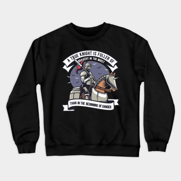 True Knight, Vintage Retro Classic Crewneck Sweatshirt by CoApparel